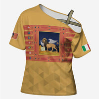 Personalized Italy Veneto Cross Shoulder Shirt Inspiration Flags Style - Wonder Print Shop