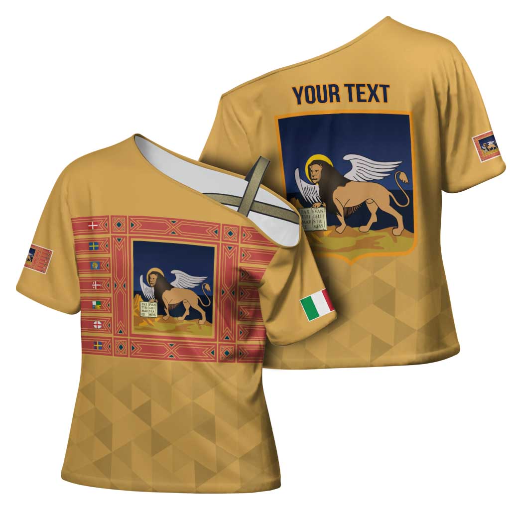 Personalized Italy Veneto Cross Shoulder Shirt Inspiration Flags Style - Wonder Print Shop