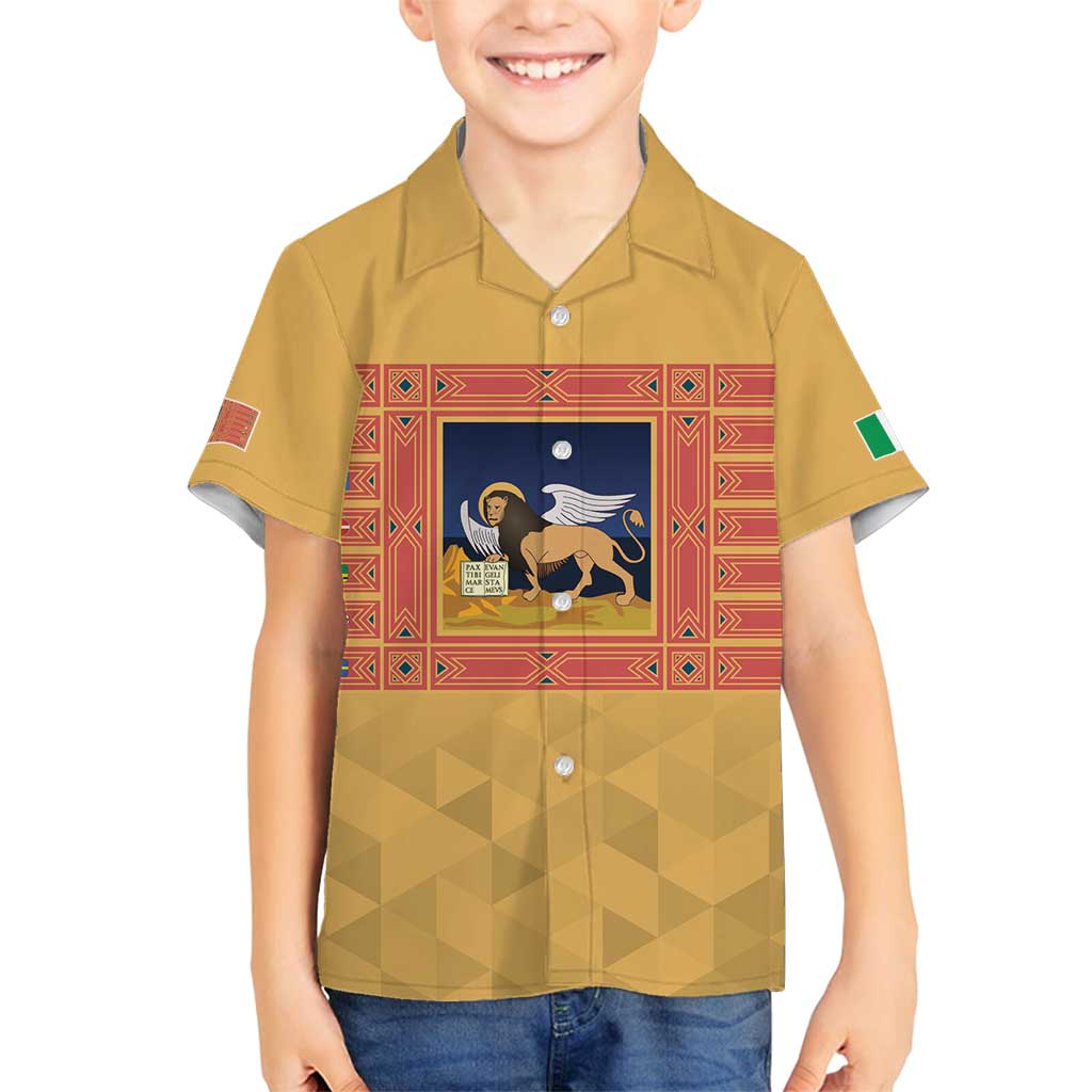 Personalized Italy Veneto Family Matching Long Sleeve Bodycon Dress and Hawaiian Shirt Inspiration Flags Style