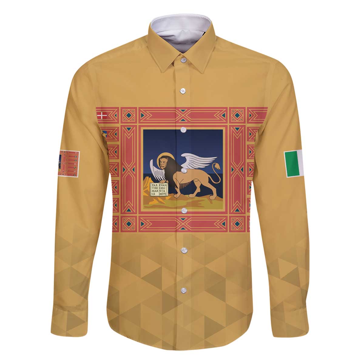 Personalized Italy Veneto Family Matching Off The Shoulder Long Sleeve Dress and Hawaiian Shirt Inspiration Flags Style