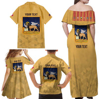 Personalized Italy Veneto Family Matching Off Shoulder Maxi Dress and Hawaiian Shirt Inspiration Flags Style