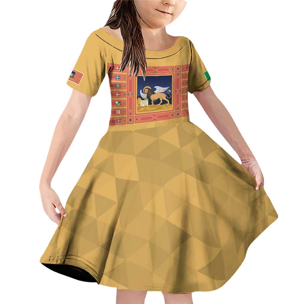 Personalized Italy Veneto Family Matching Off Shoulder Short Dress and Hawaiian Shirt Inspiration Flags Style