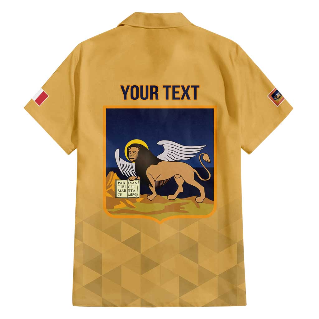 Personalized Italy Veneto Family Matching Off Shoulder Short Dress and Hawaiian Shirt Inspiration Flags Style