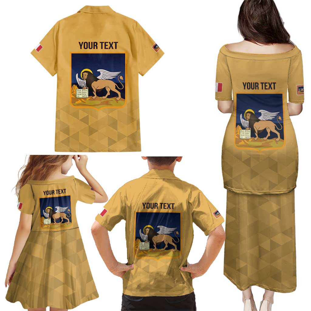 Personalized Italy Veneto Family Matching Puletasi and Hawaiian Shirt Inspiration Flags Style