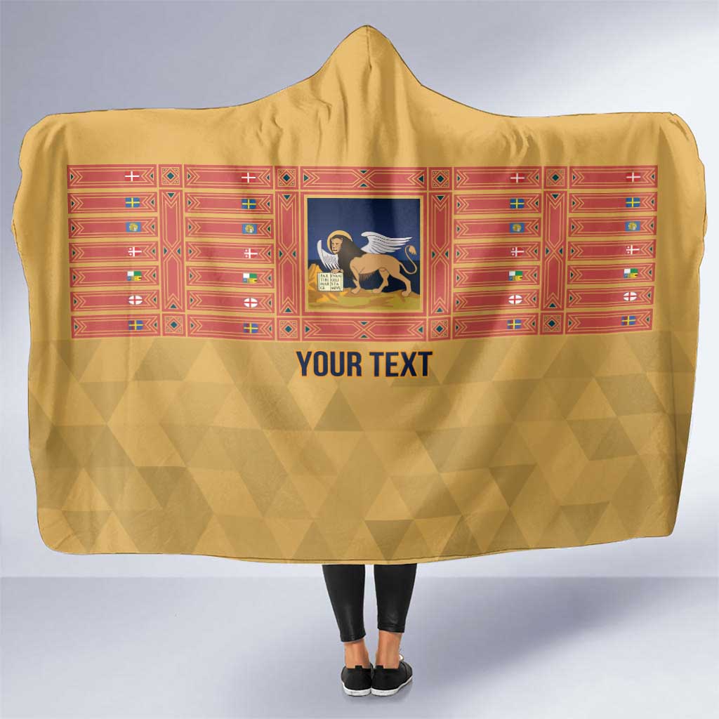 Personalized Italy Veneto Hooded Blanket Inspiration Flags Style