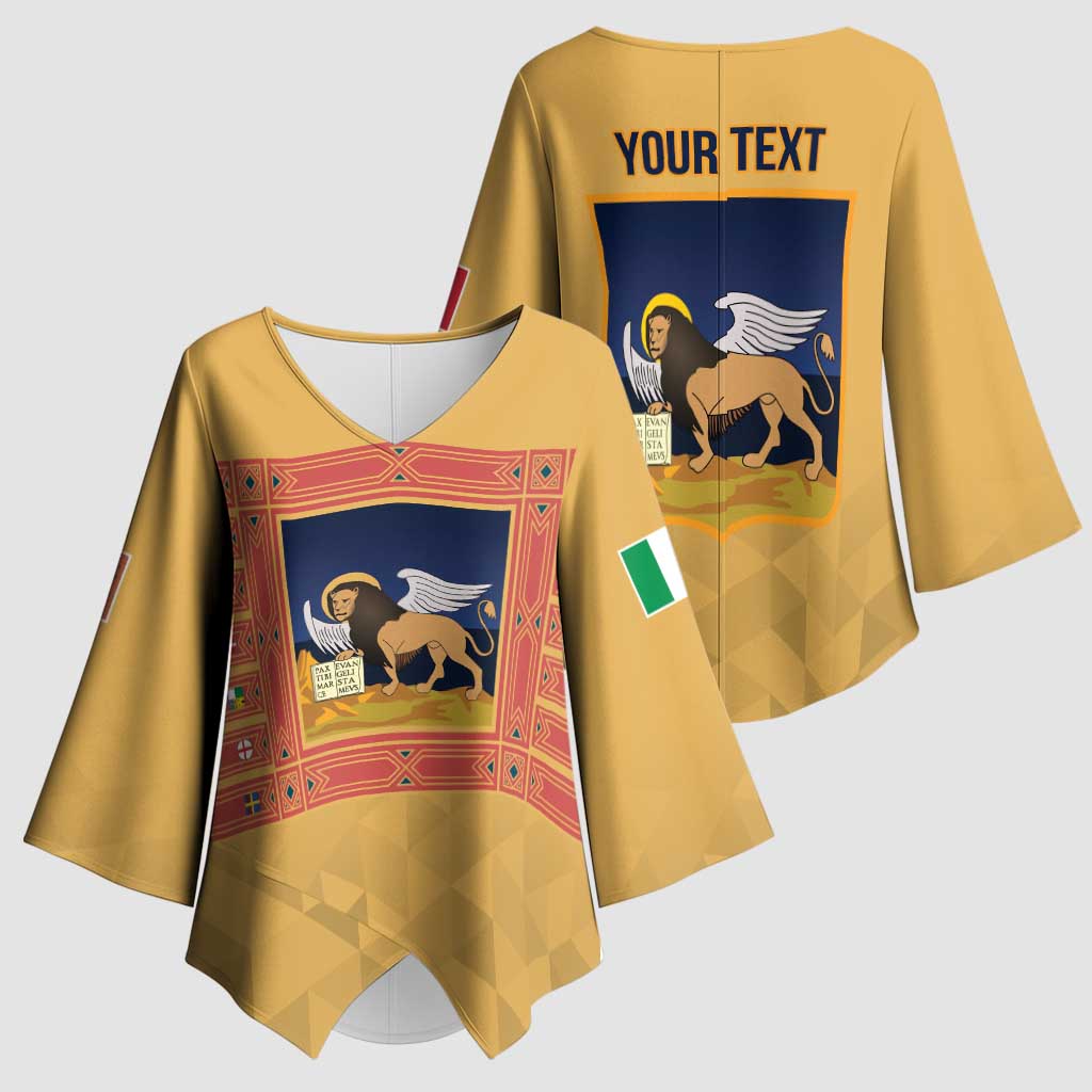 Personalized Italy Veneto Kimono Sleeve Blouse Inspiration Flags Style - Wonder Print Shop