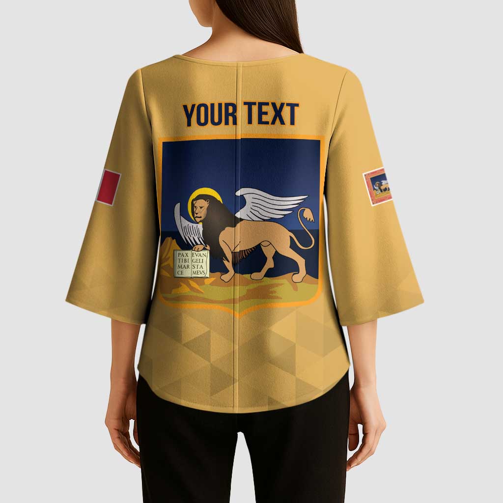 Personalized Italy Veneto Kimono Sleeve Blouse Inspiration Flags Style - Wonder Print Shop