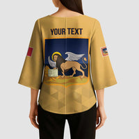 Personalized Italy Veneto Kimono Sleeve Blouse Inspiration Flags Style - Wonder Print Shop