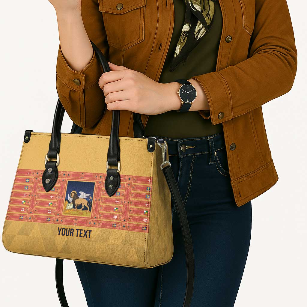 Personalized Italy Veneto Leather Bag Inspiration Flags Style - Wonder Print Shop