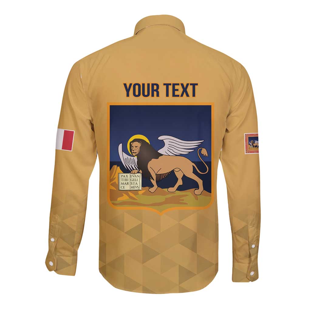 Personalized Italy Veneto Long Sleeve Button Shirt Inspiration Flags Style