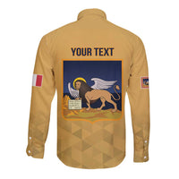 Personalized Italy Veneto Long Sleeve Button Shirt Inspiration Flags Style