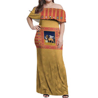 Personalized Italy Veneto Off Shoulder Maxi Dress Inspiration Flags Style