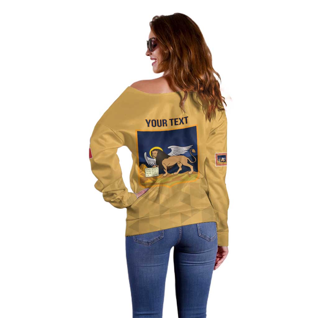 Personalized Italy Veneto Off Shoulder Sweater Inspiration Flags Style