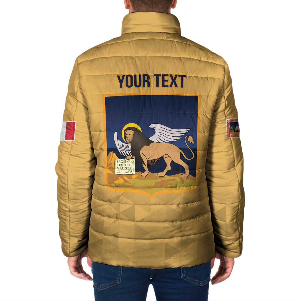 Personalized Italy Veneto Padded Jacket Inspiration Flags Style - Wonder Print Shop