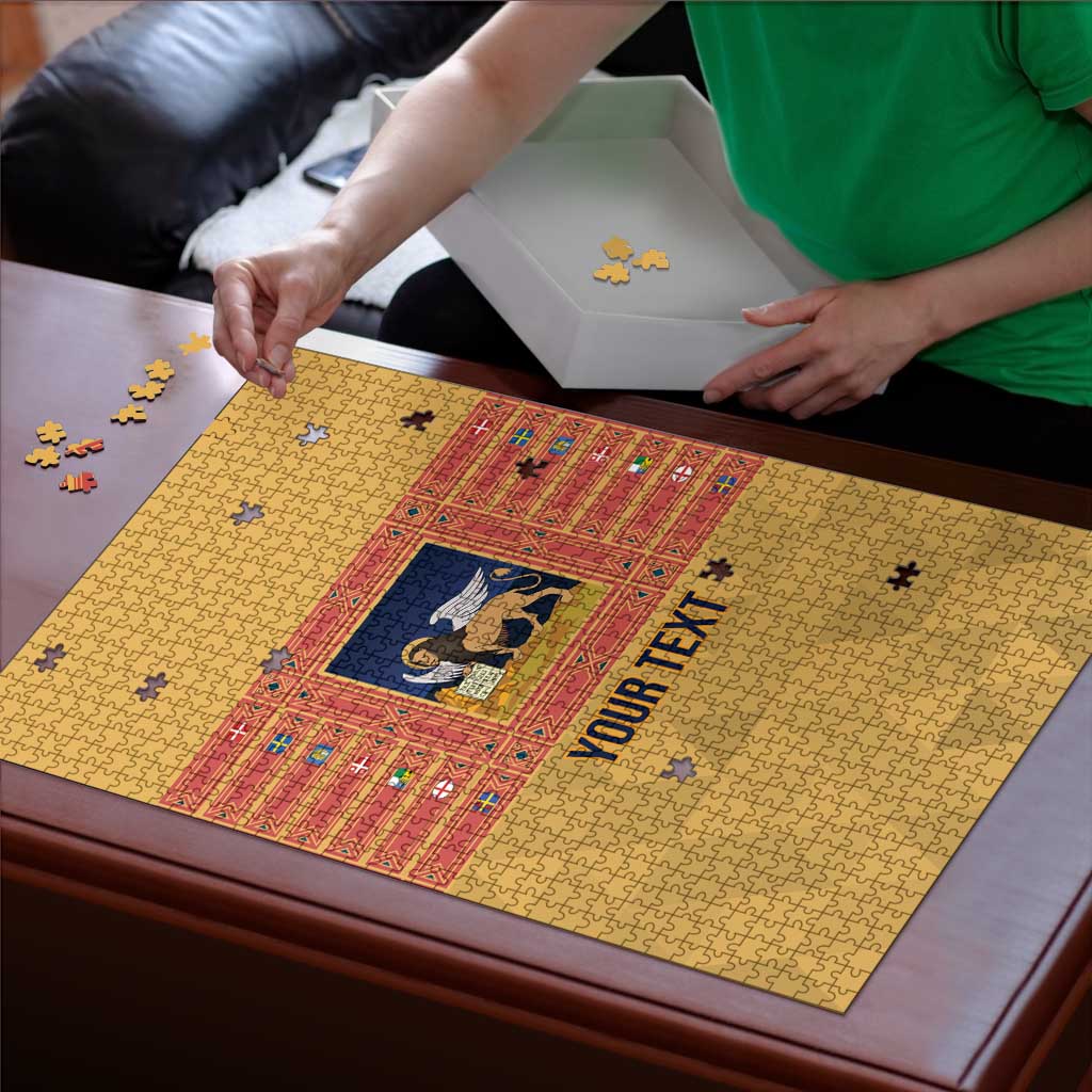Personalized Italy Veneto Puzzle Inspiration Flags Style - Wonder Print Shop