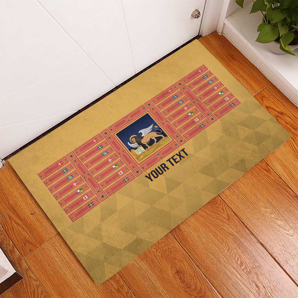 Personalized Italy Veneto Rubber Doormat Inspiration Flags Style