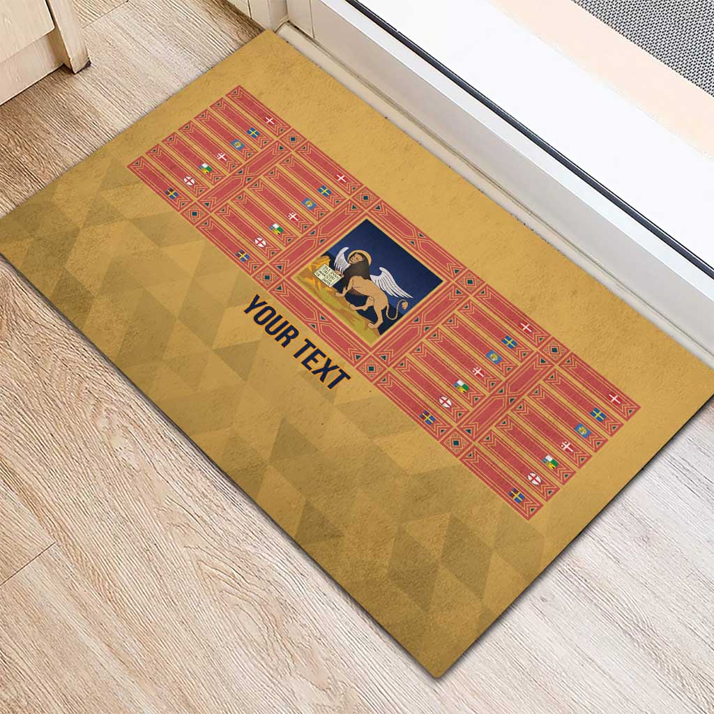 Personalized Italy Veneto Rubber Doormat Inspiration Flags Style