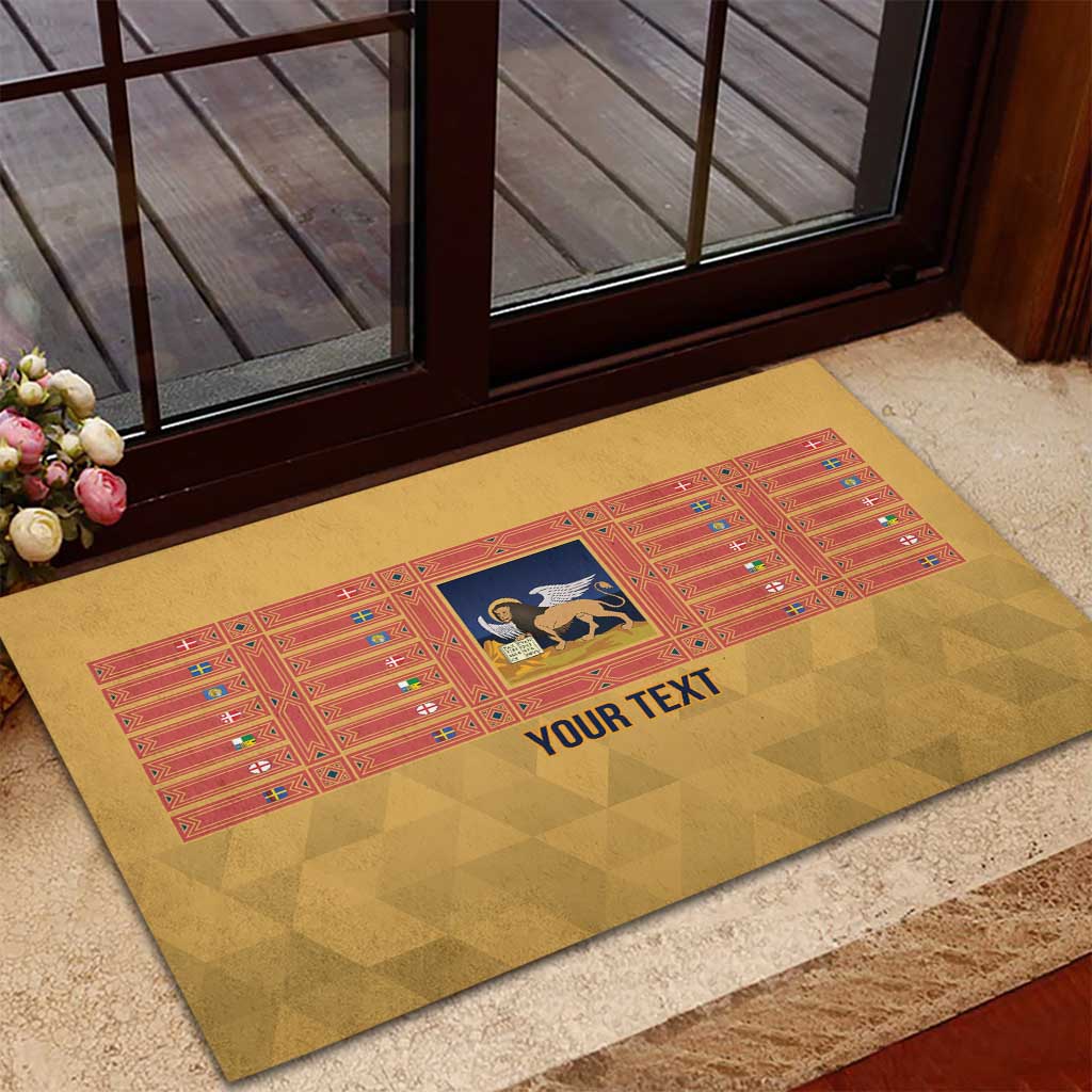 Personalized Italy Veneto Rubber Doormat Inspiration Flags Style