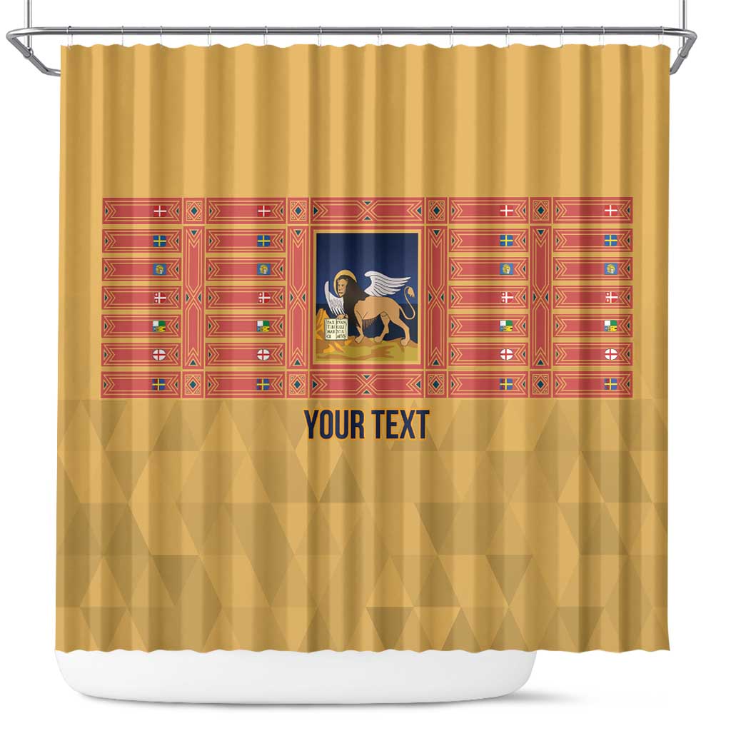 Personalized Italy Veneto Shower Curtain Inspiration Flags Style