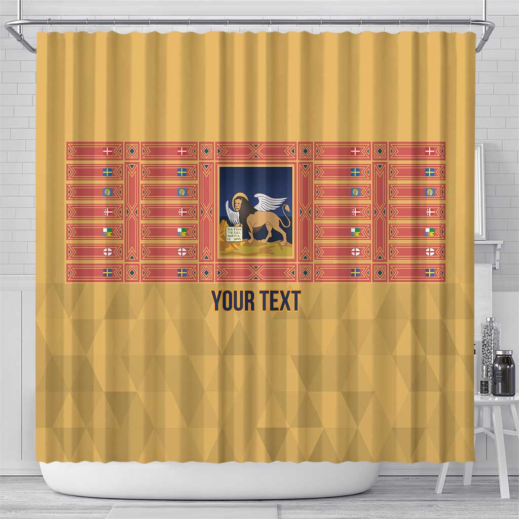 Personalized Italy Veneto Shower Curtain Inspiration Flags Style