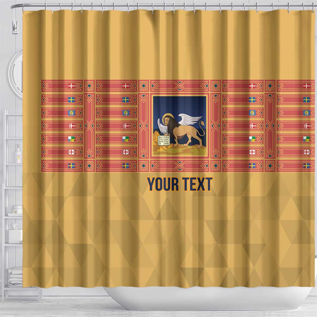 Personalized Italy Veneto Shower Curtain Inspiration Flags Style