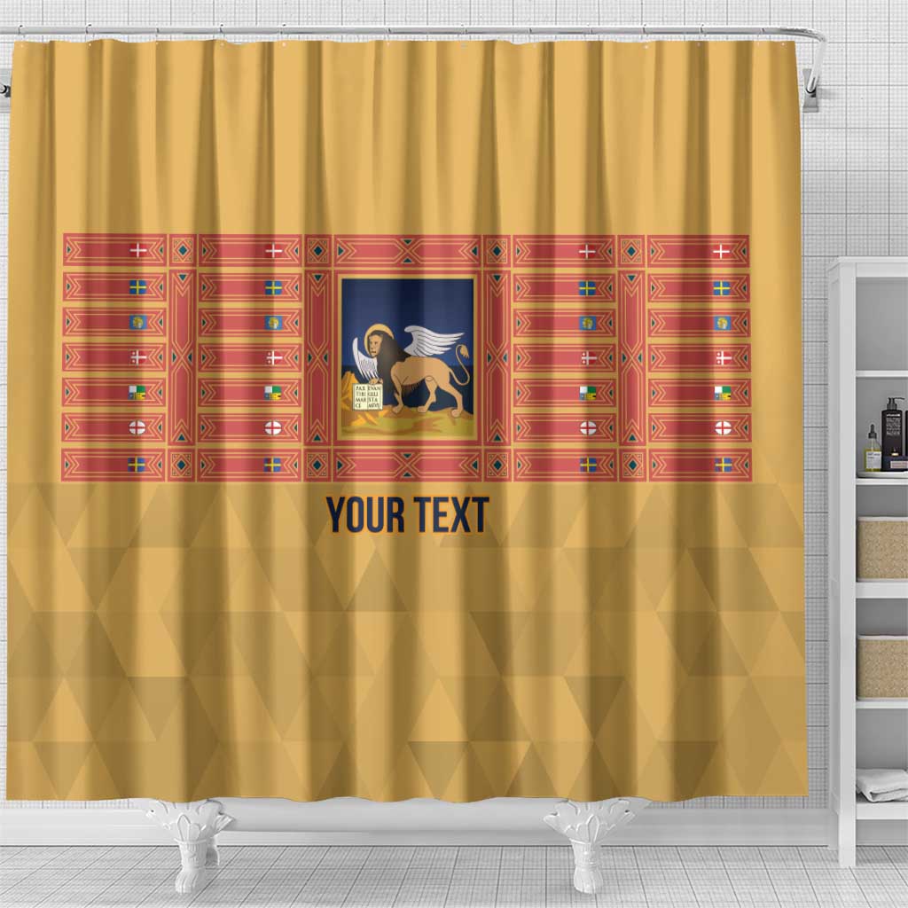 Personalized Italy Veneto Shower Curtain Inspiration Flags Style