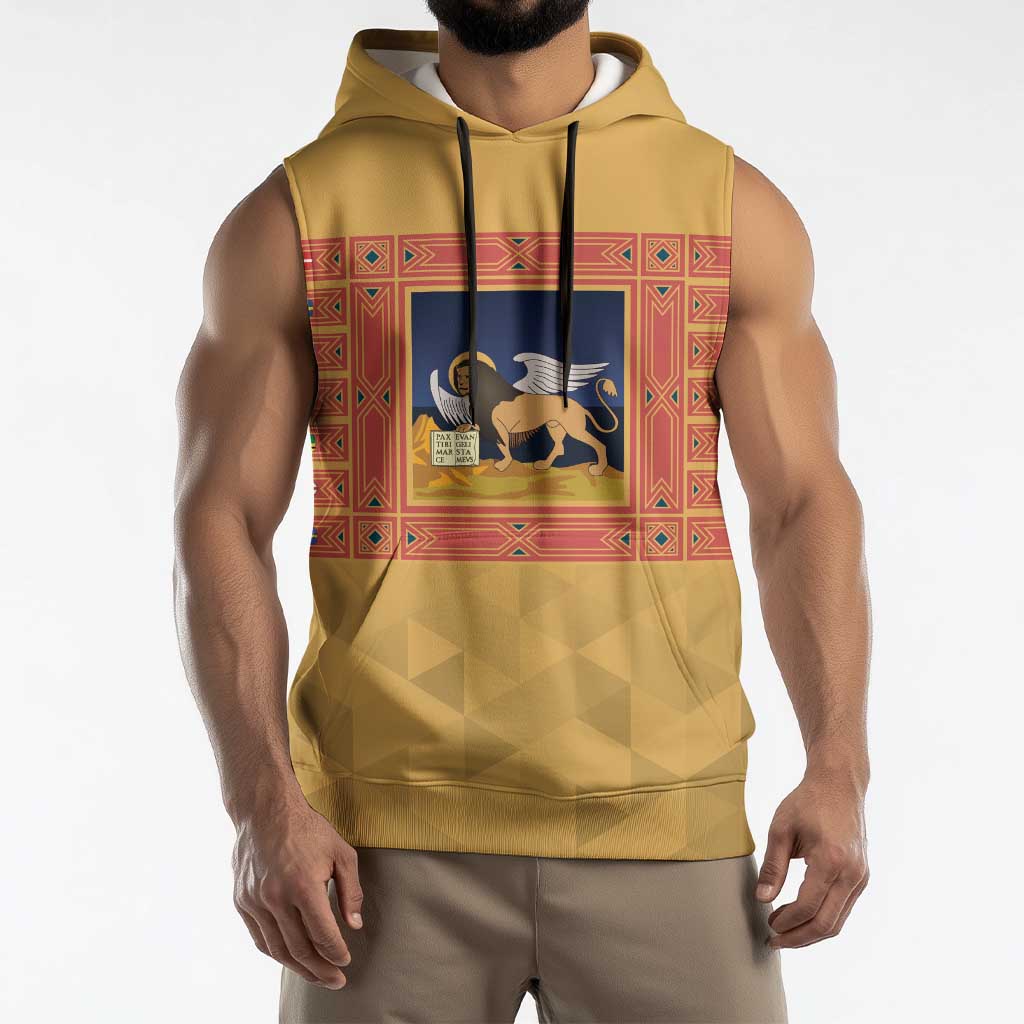 Personalized Italy Veneto Sleeveless Hoodie Inspiration Flags Style - Wonder Print Shop