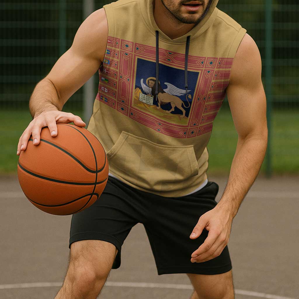 Personalized Italy Veneto Sleeveless Hoodie Inspiration Flags Style - Wonder Print Shop