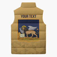 Personalized Italy Veneto Sleeveless Puffer Jacket Inspiration Flags Style - Wonder Print Shop
