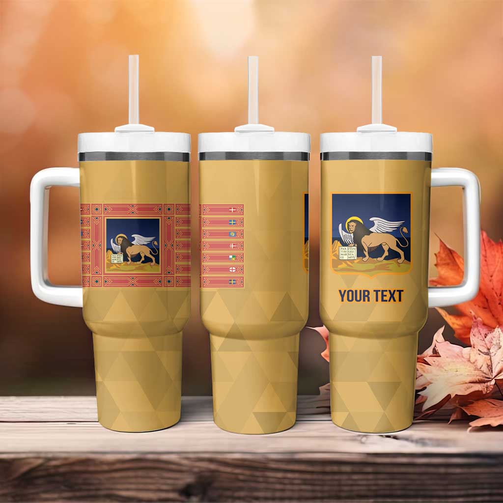 Personalized Italy Veneto Tumbler With Handle Inspiration Flags Style
