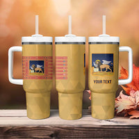 Personalized Italy Veneto Tumbler With Handle Inspiration Flags Style