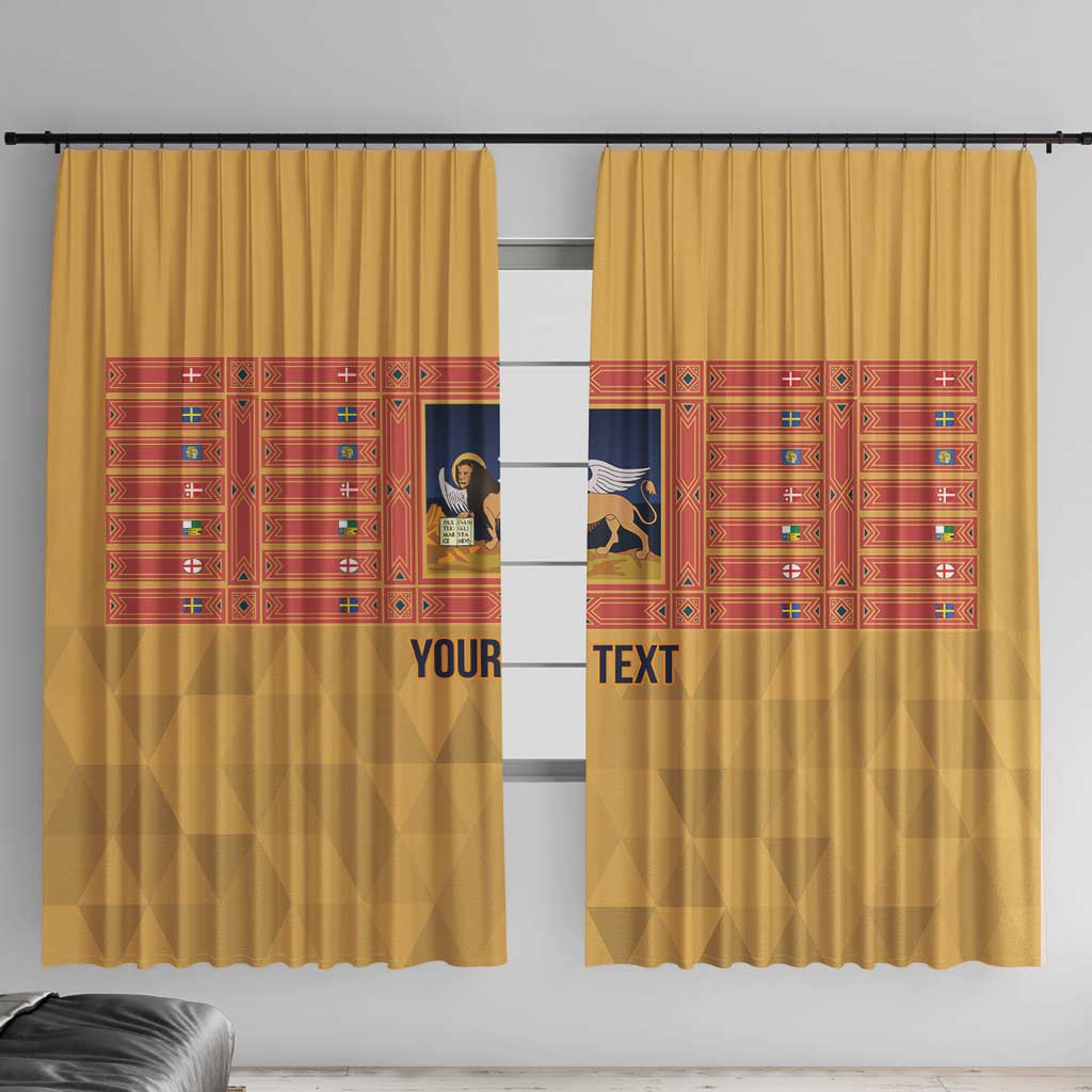 Personalized Italy Veneto Window Curtain Inspiration Flags Style