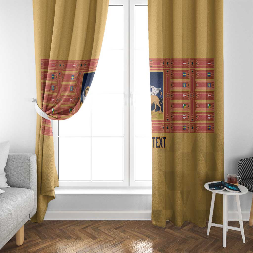 Personalized Italy Veneto Window Curtain Inspiration Flags Style