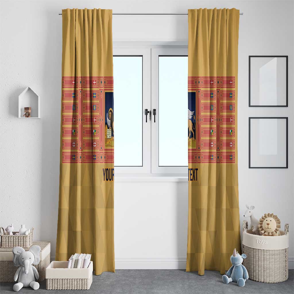 Personalized Italy Veneto Window Curtain Inspiration Flags Style