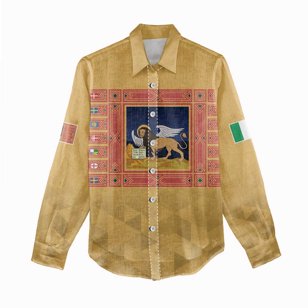Personalized Italy Veneto Women Casual Shirt Inspiration Flags Style