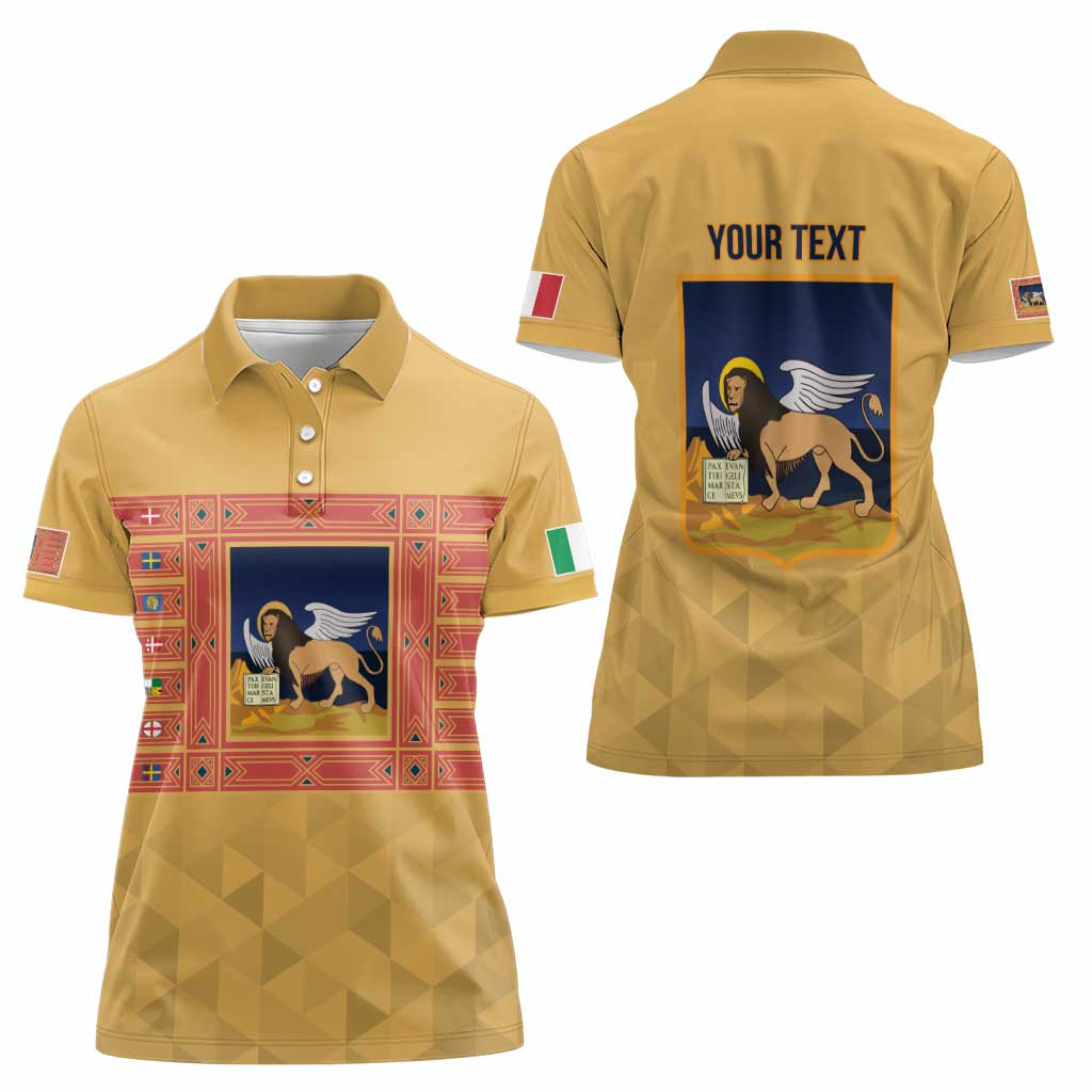 Personalized Italy Veneto Women Polo Shirt Inspiration Flags Style