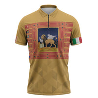 Personalized Italy Veneto Zipper Polo Shirt Inspiration Flags Style - Wonder Print Shop