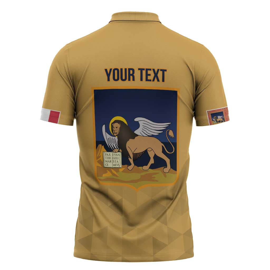 Personalized Italy Veneto Zipper Polo Shirt Inspiration Flags Style - Wonder Print Shop