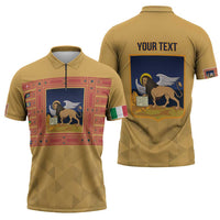 Personalized Italy Veneto Zipper Polo Shirt Inspiration Flags Style - Wonder Print Shop
