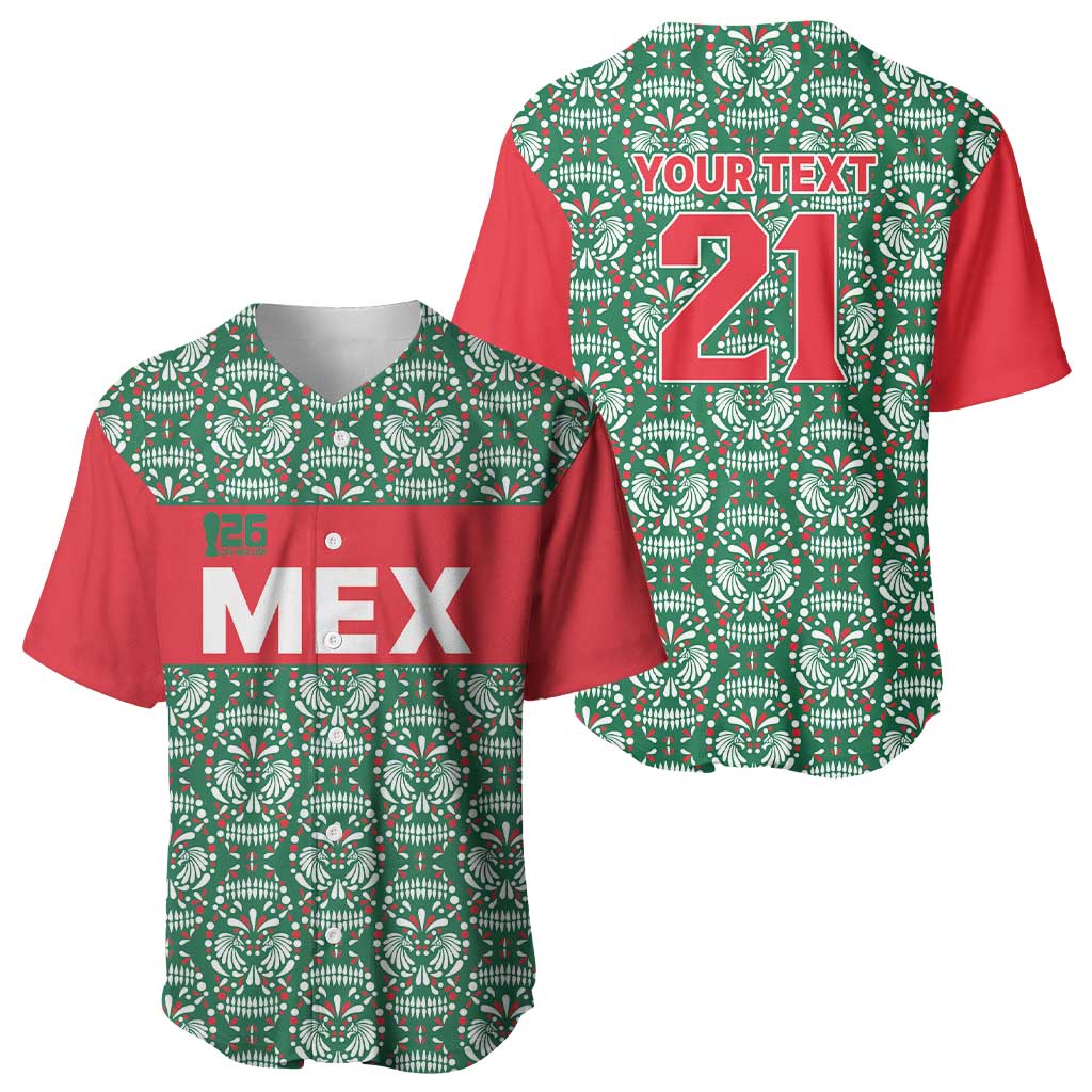 Mexico WC26 Custom Baseball Jersey Minimalist Aztec Eagle El Tricolor