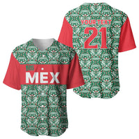 Mexico WC26 Custom Baseball Jersey Minimalist Aztec Eagle El Tricolor