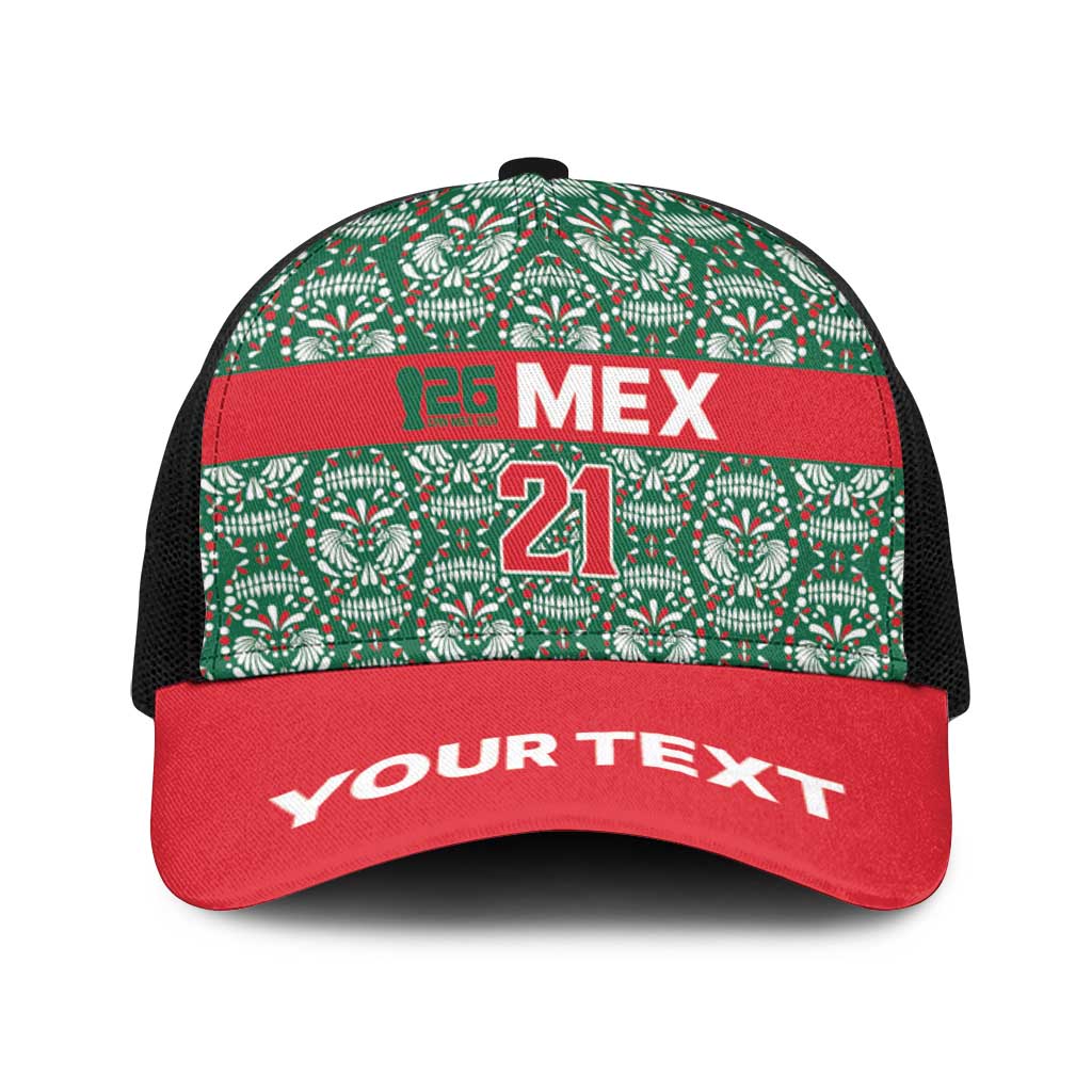 Mexico WC26 Custom Baseball Net Cap Minimalist Aztec Eagle El Tricolor