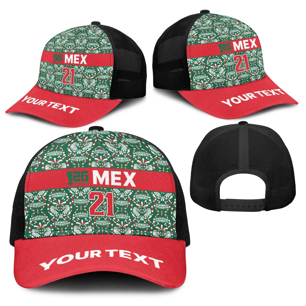 Mexico WC26 Custom Baseball Net Cap Minimalist Aztec Eagle El Tricolor