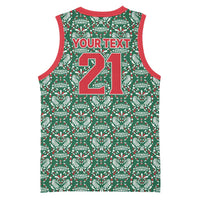 Mexico WC26 Custom Basketball Jersey Minimalist Aztec Eagle El Tricolor