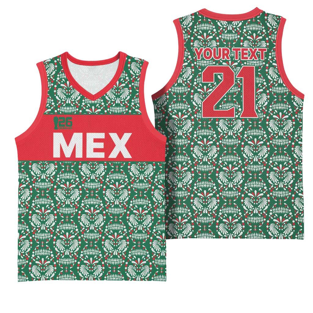 Mexico WC26 Custom Basketball Jersey Minimalist Aztec Eagle El Tricolor