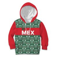 Mexico WC26 Custom Kid Hoodie Minimalist Aztec Eagle El Tricolor