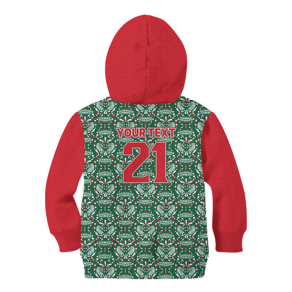 Mexico WC26 Custom Kid Hoodie Minimalist Aztec Eagle El Tricolor