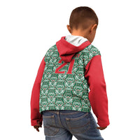 Mexico WC26 Custom Kid Hoodie Minimalist Aztec Eagle El Tricolor