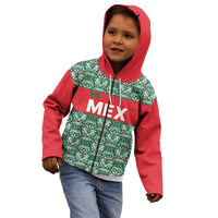 Mexico WC26 Custom Kid Hoodie Minimalist Aztec Eagle El Tricolor