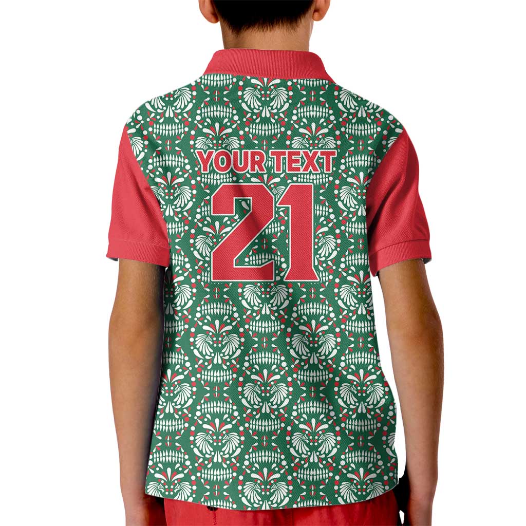 Mexico WC26 Custom Kid Polo Shirt Minimalist Aztec Eagle El Tricolor